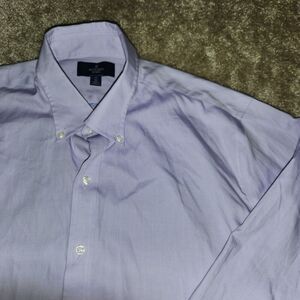 Buttoned Down Brand Slim Fit Shirt 17 32 Non Iron Purple